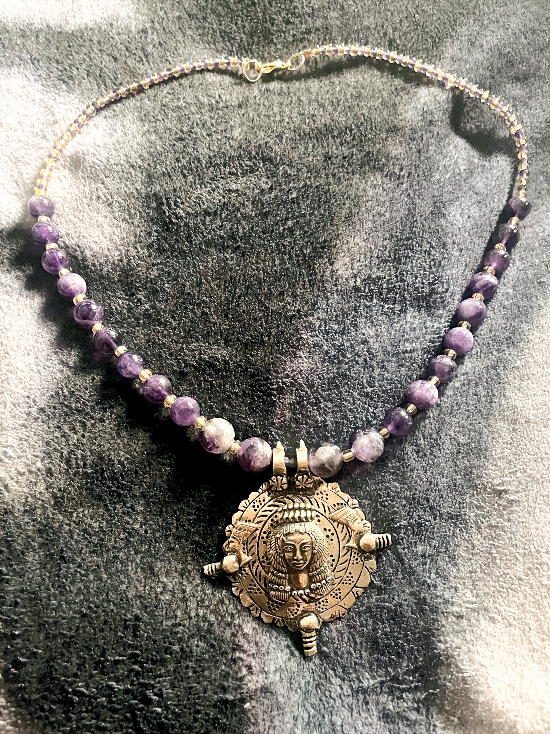 Egyptian Cleopatra Necklace Brass