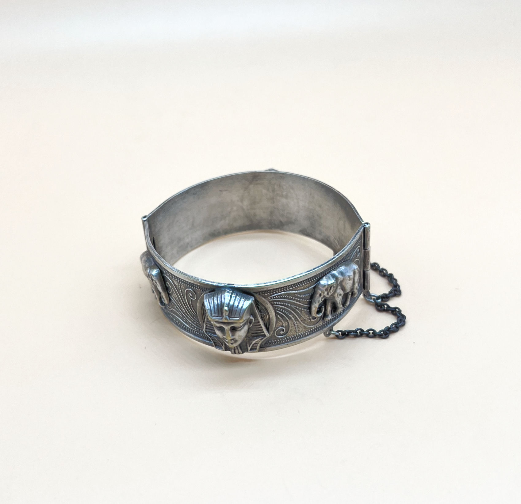 Egyptian Pharaoh elephant Bangle Bracelet
