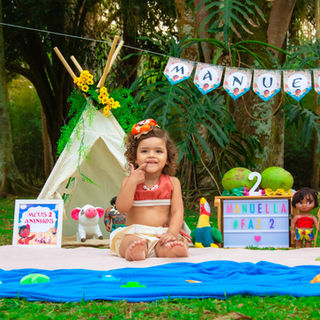 Ensaio Smash the Cake da Manuella no Parque da Cidade em São José dos Campos - Fotógrafa Dani Di Giaimo