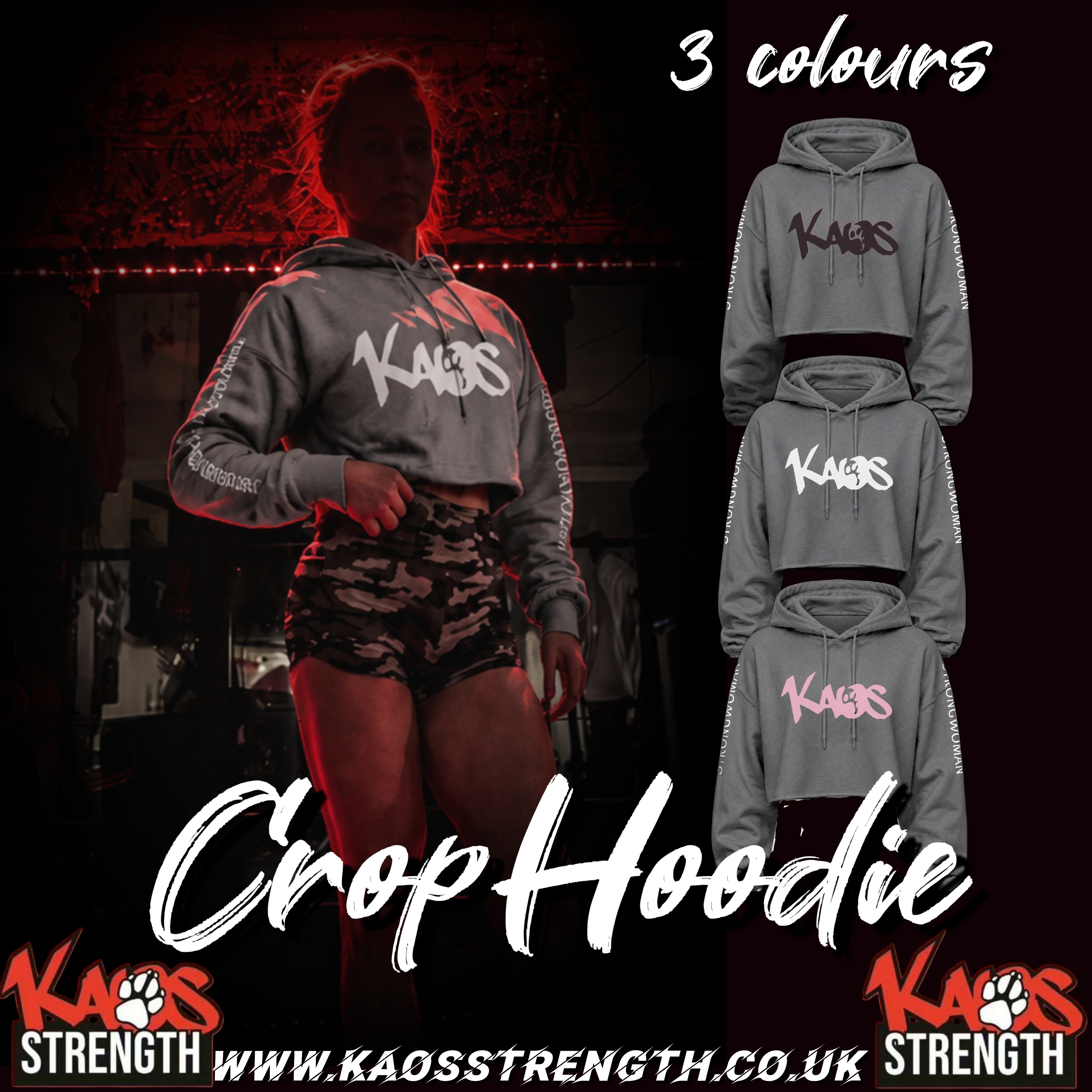 Kaos Crop Hoodie 