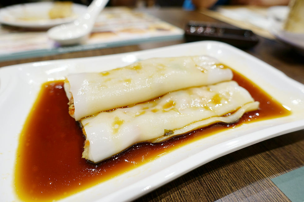 Rice Noodle Roll with BBQ Pork