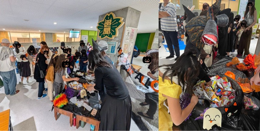 お菓子の掴み取りも、ワクワクする多彩なラインナップ。