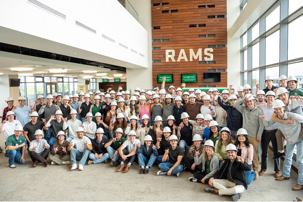 CSU Department of Construction Management students, faculty, staff, and industry partners joined to celebrate the department's Spring 2026 graduating class.