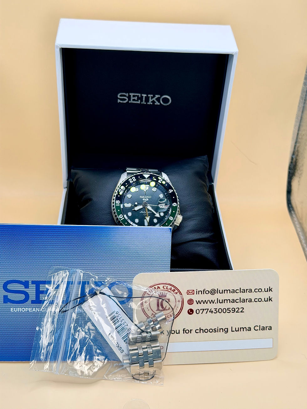 Thumbnail: Seiko 5 Sports GMT SSK035K1 - Green