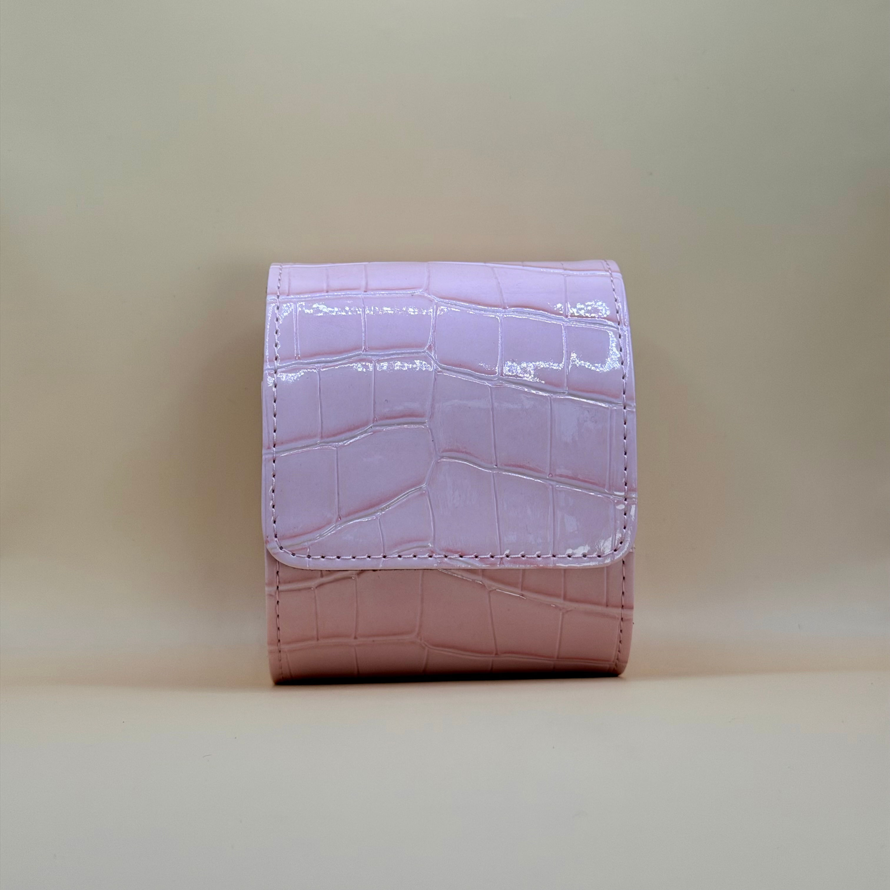 Luxury Watch Roll – Single Watch (Blush Pink)