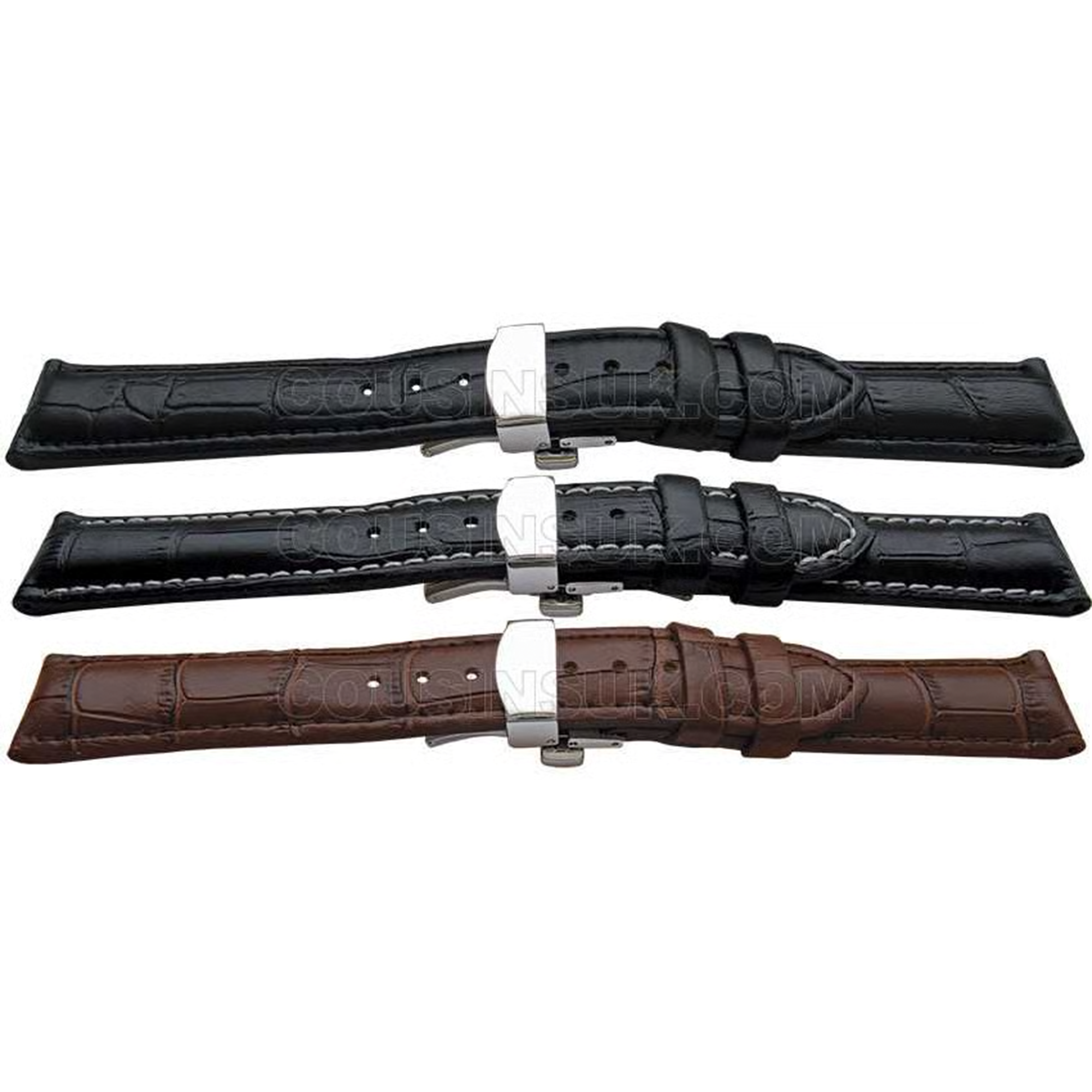 Luxury Calf Leather Deployment Strap