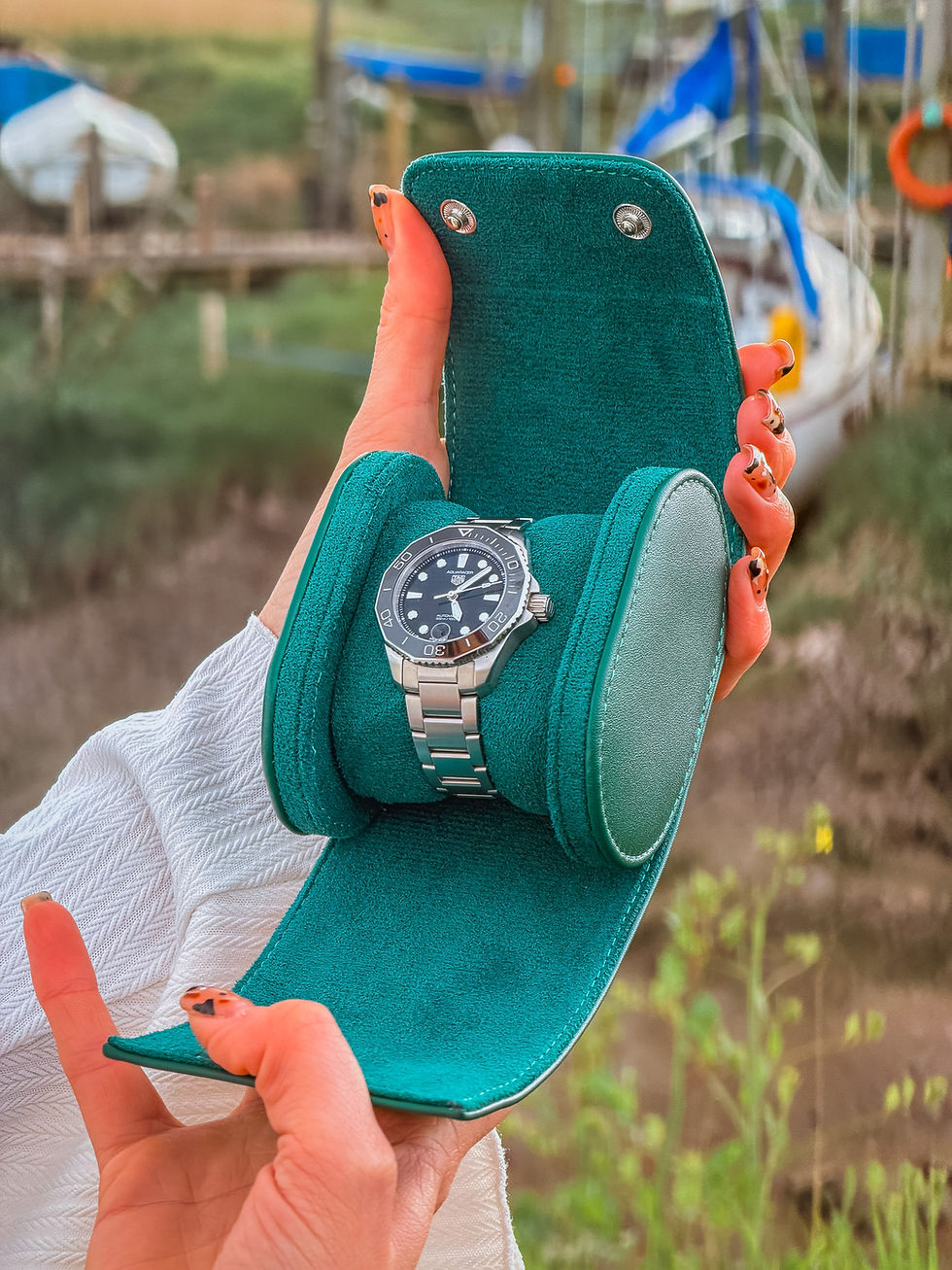 Thumbnail: Luxury Watch Roll – Single Watch (Multiple Colours)