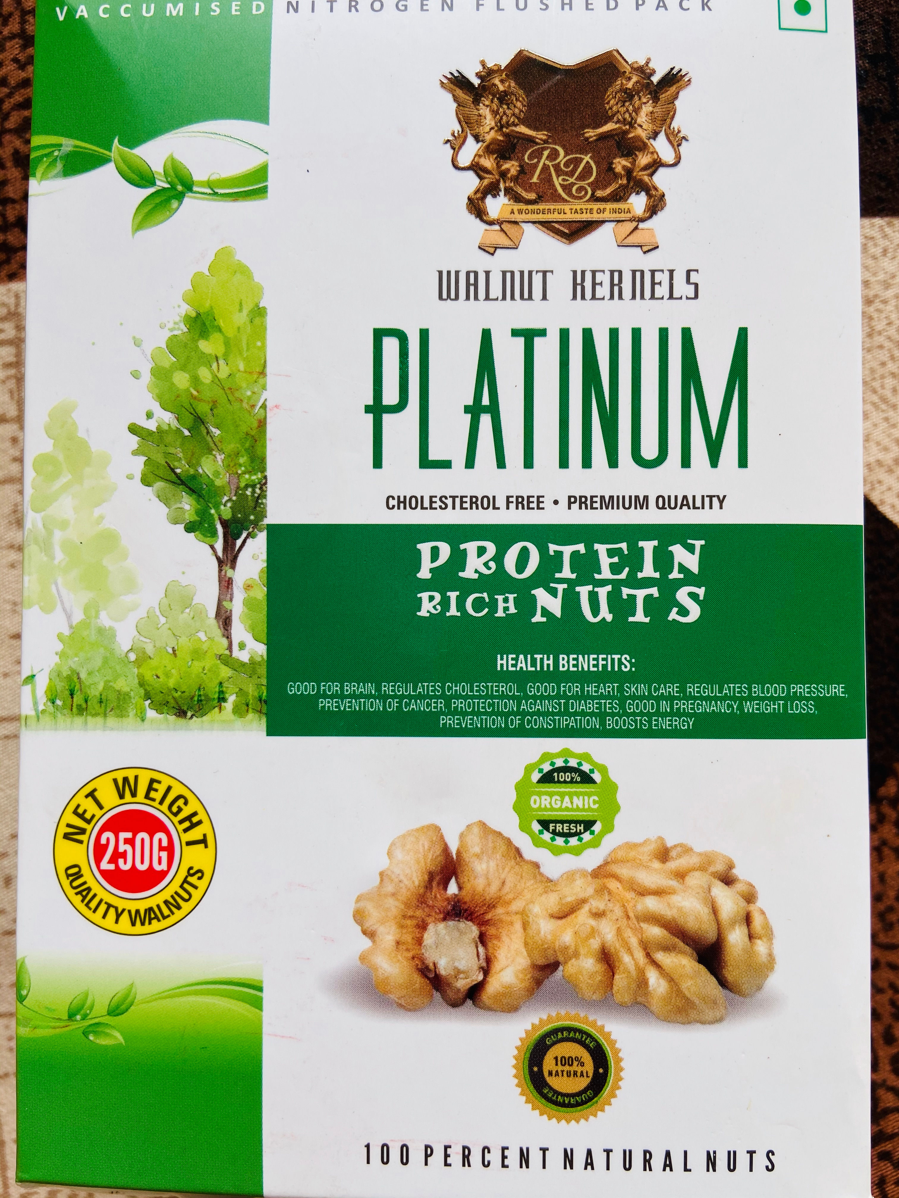 Walnut kernels Platinum- High Quality 250 gm