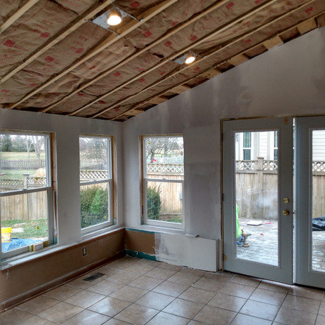 Drywall, and insulation installed by Quality Coat LLC.
