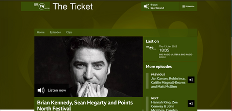 The Ticket on BBC Radio Ulster
