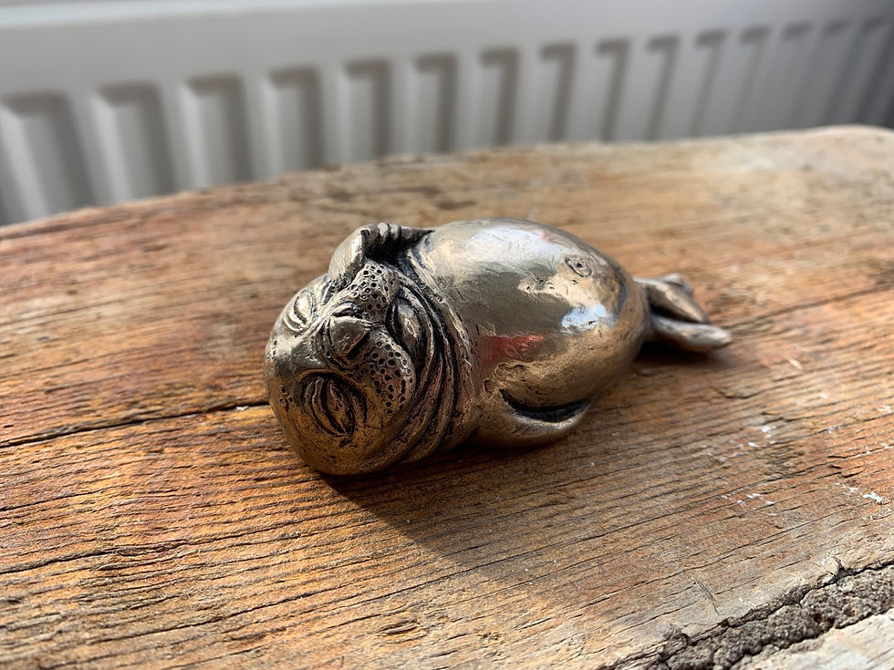 Thumbnail: Cold-cast bronze resin seal pup
