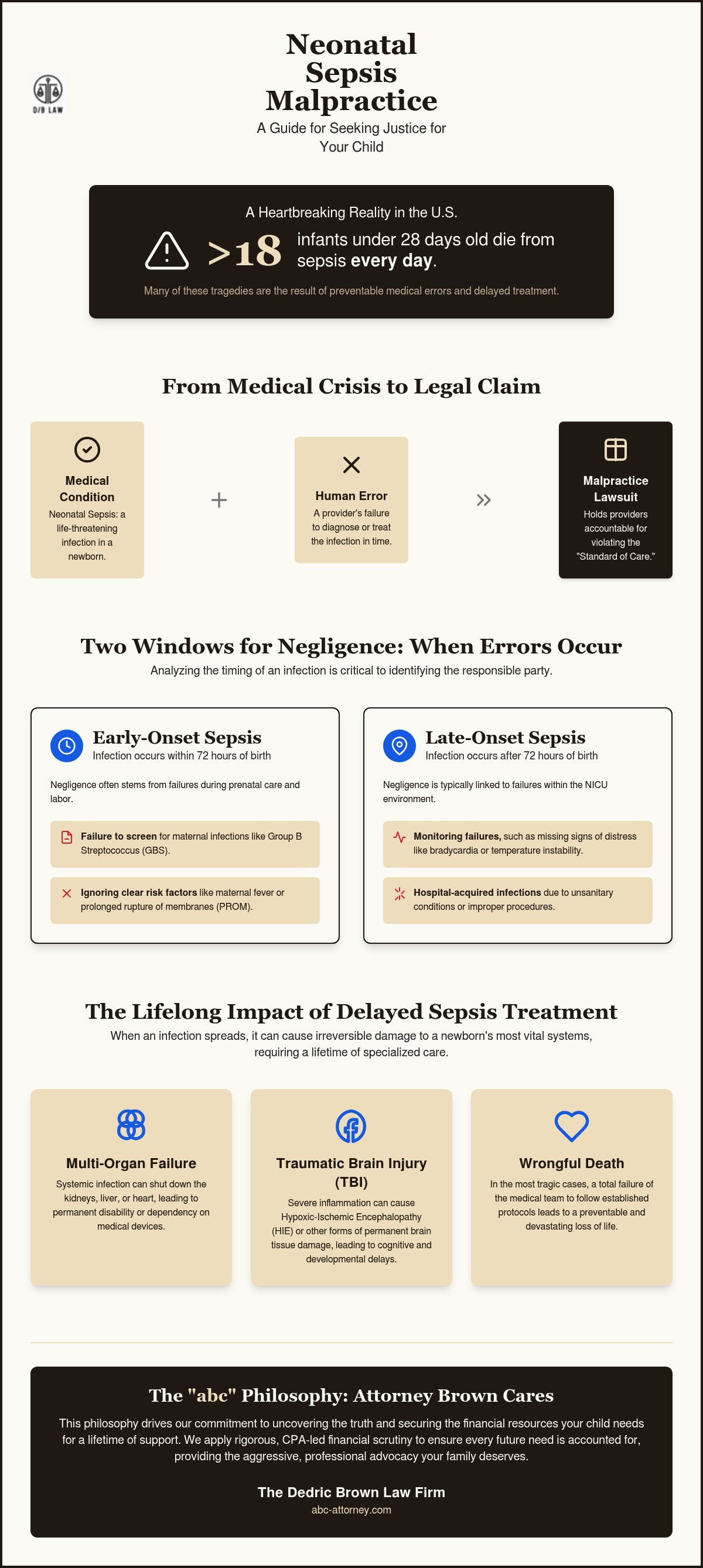 Neonatal sepsis malpractice lawsuit