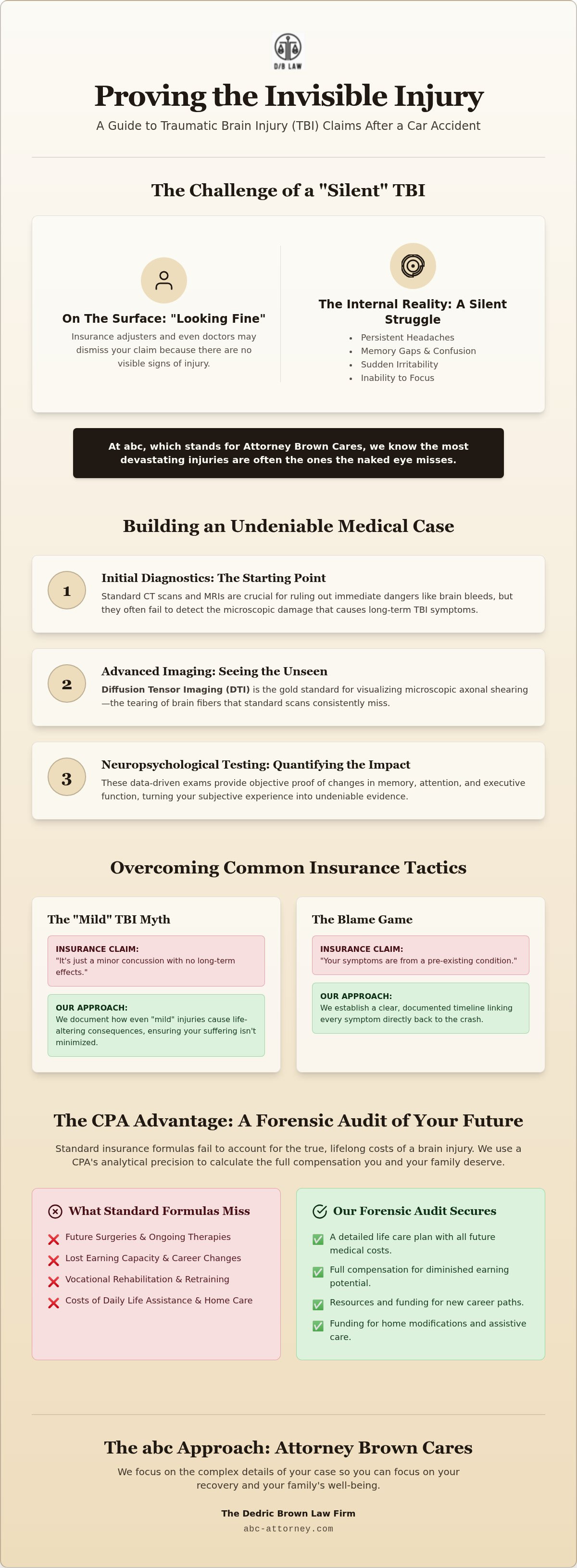 Proving brain injury after car accident