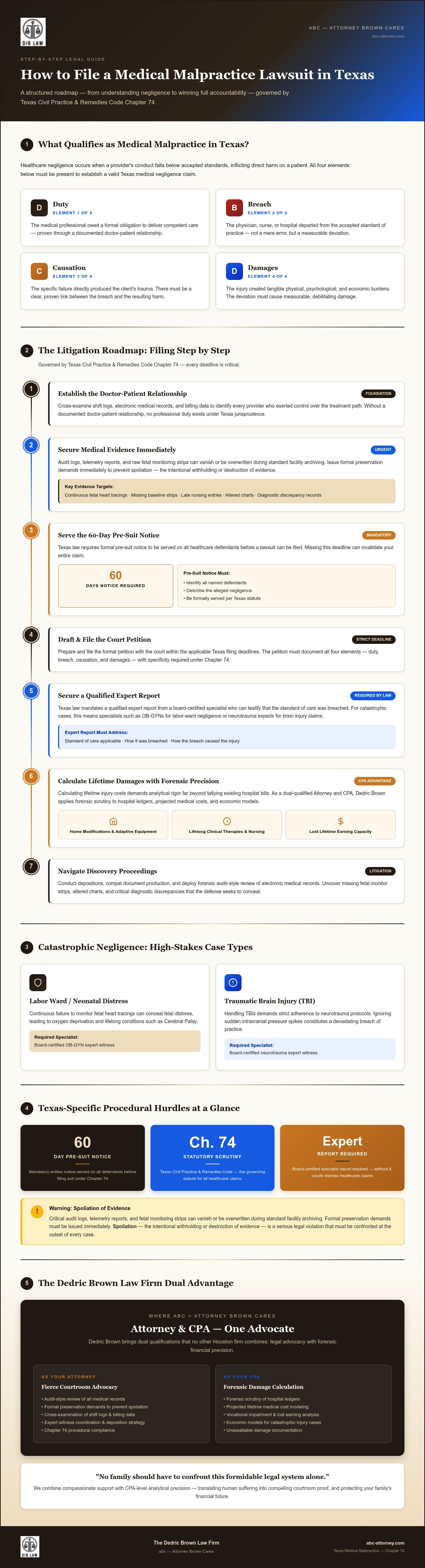 Steps to file a medical malpractice lawsuit