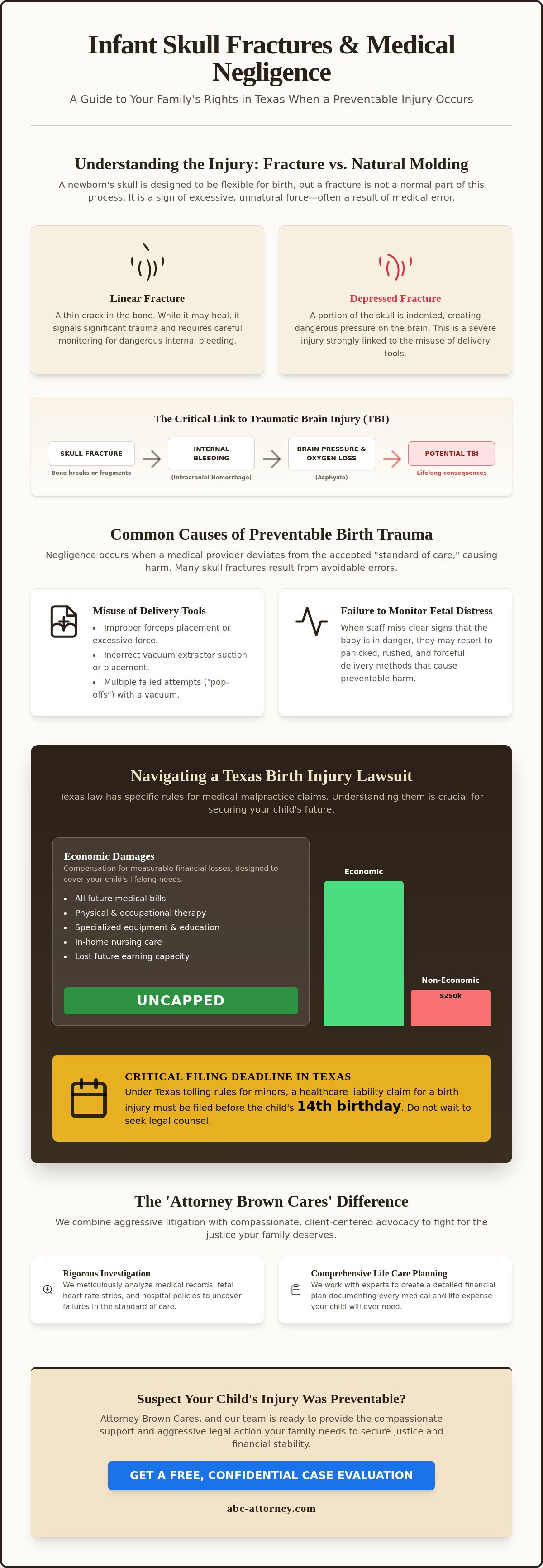 Lawsuit for infant skull fracture during delivery