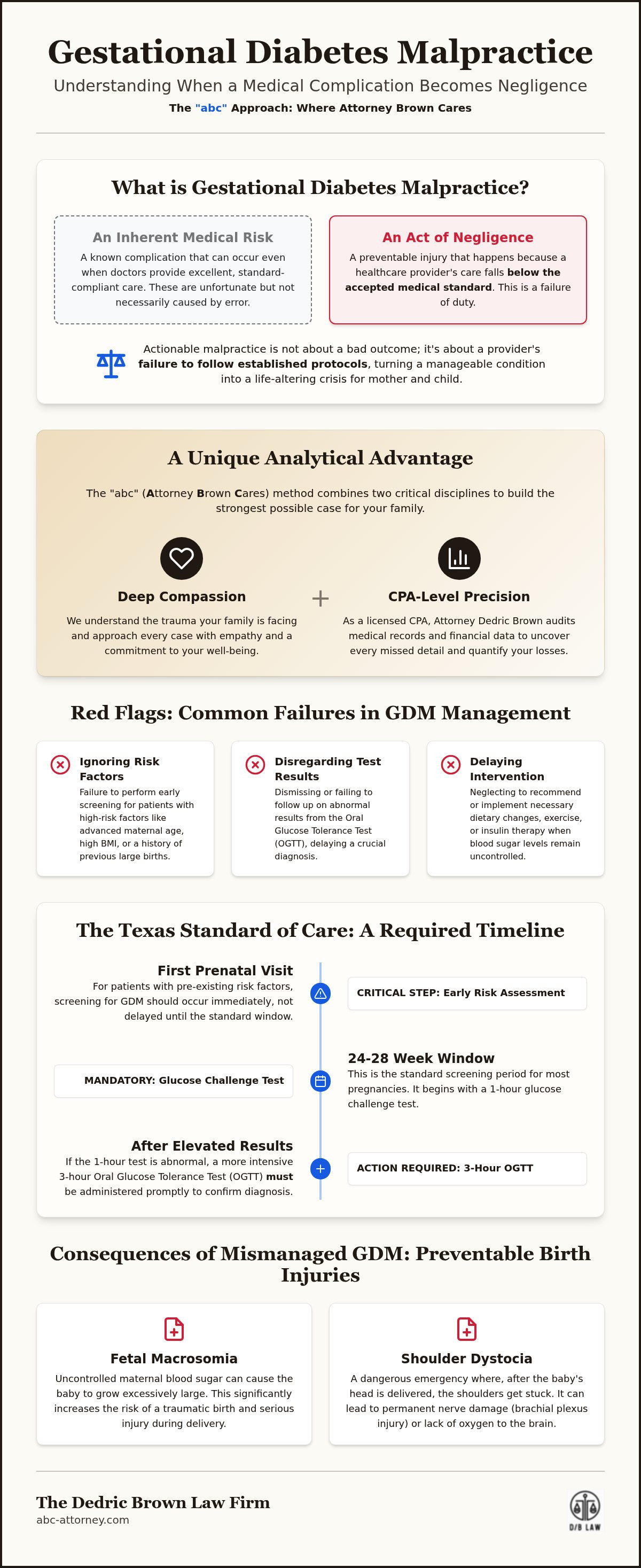 Gestational diabetes malpractice