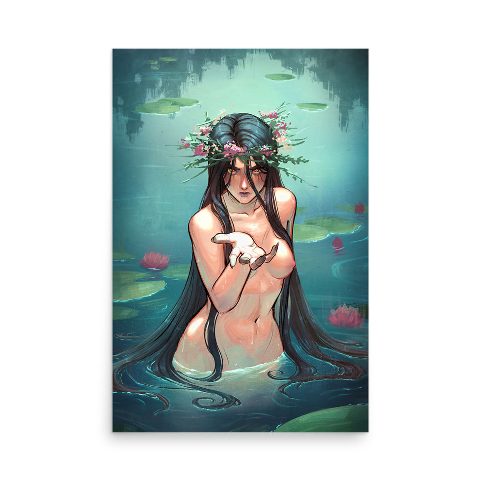 Thumbnail: Rusalka (au natural) Giclee Print