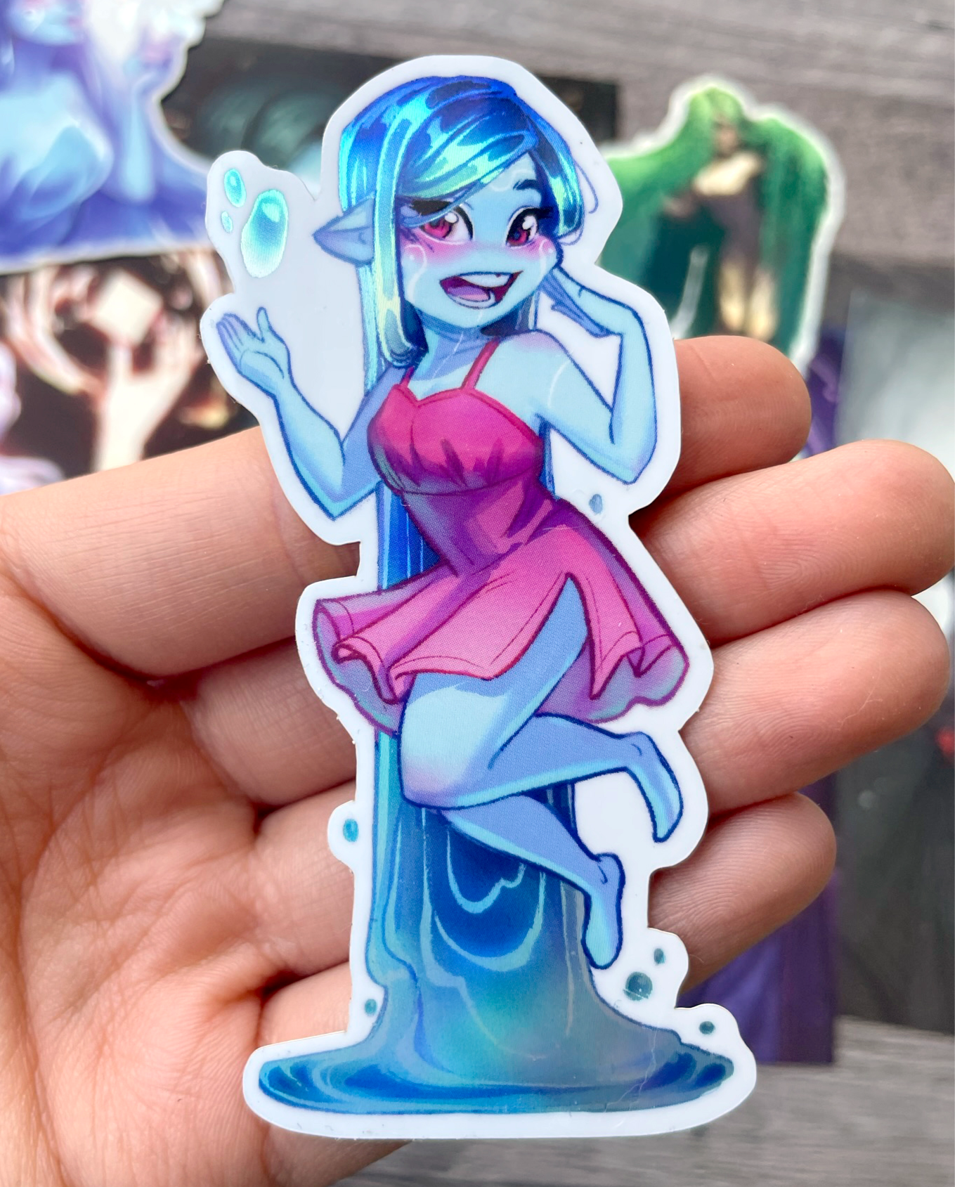 Cheerful Mist Holographic Sticker