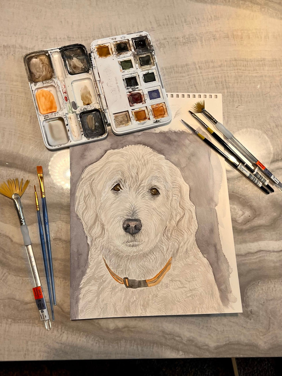 8"x10" watercolor painting on paper.