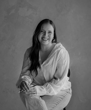 Artist smiling portrait photo.