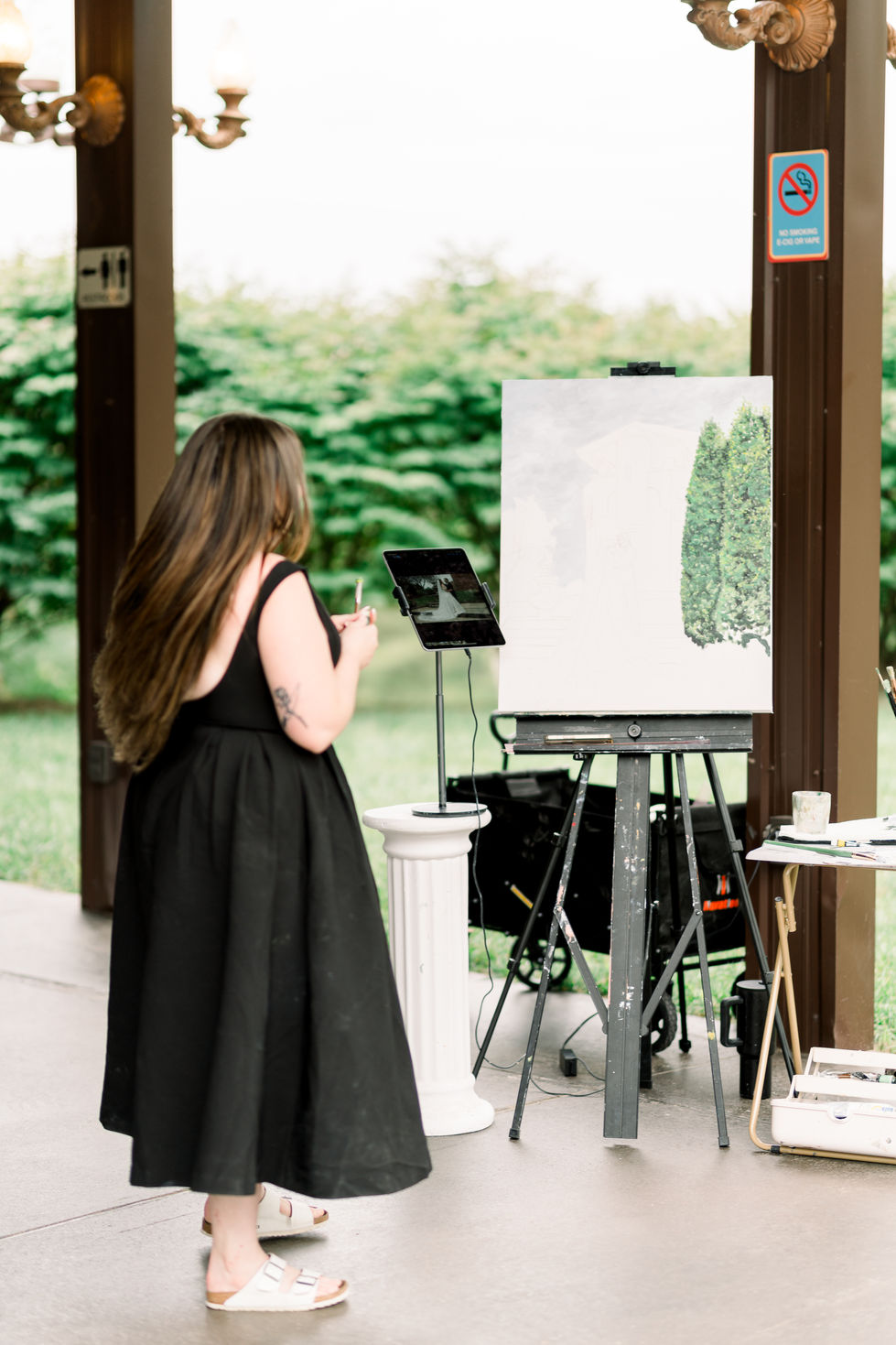 24x30 oil wedding painting on canvas.