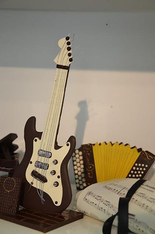 Objet en chocolat thème sur la musique