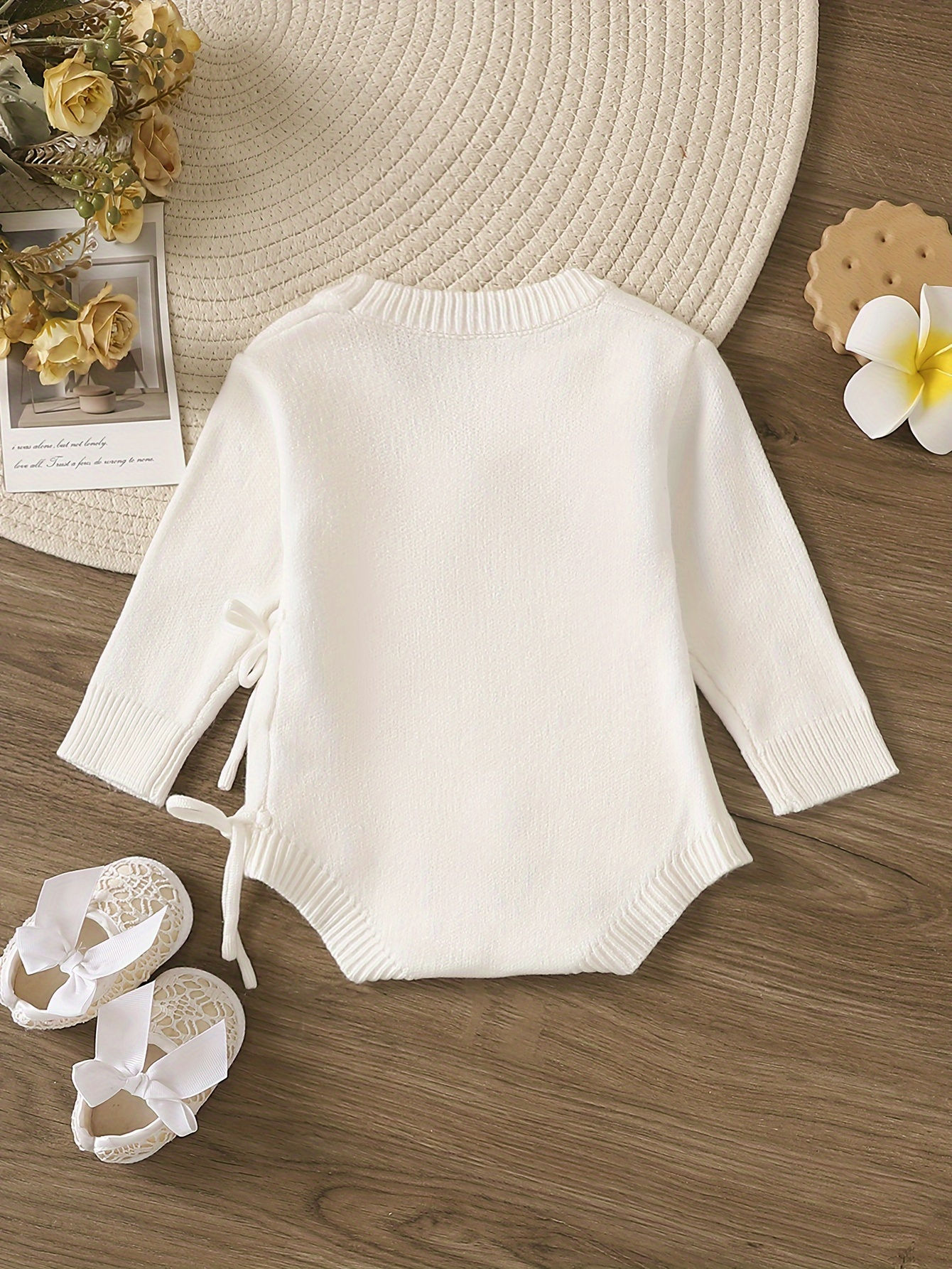 Baby Bodysuit – Soft Long-Sleeve Romper "Hello World" | 0-6 months