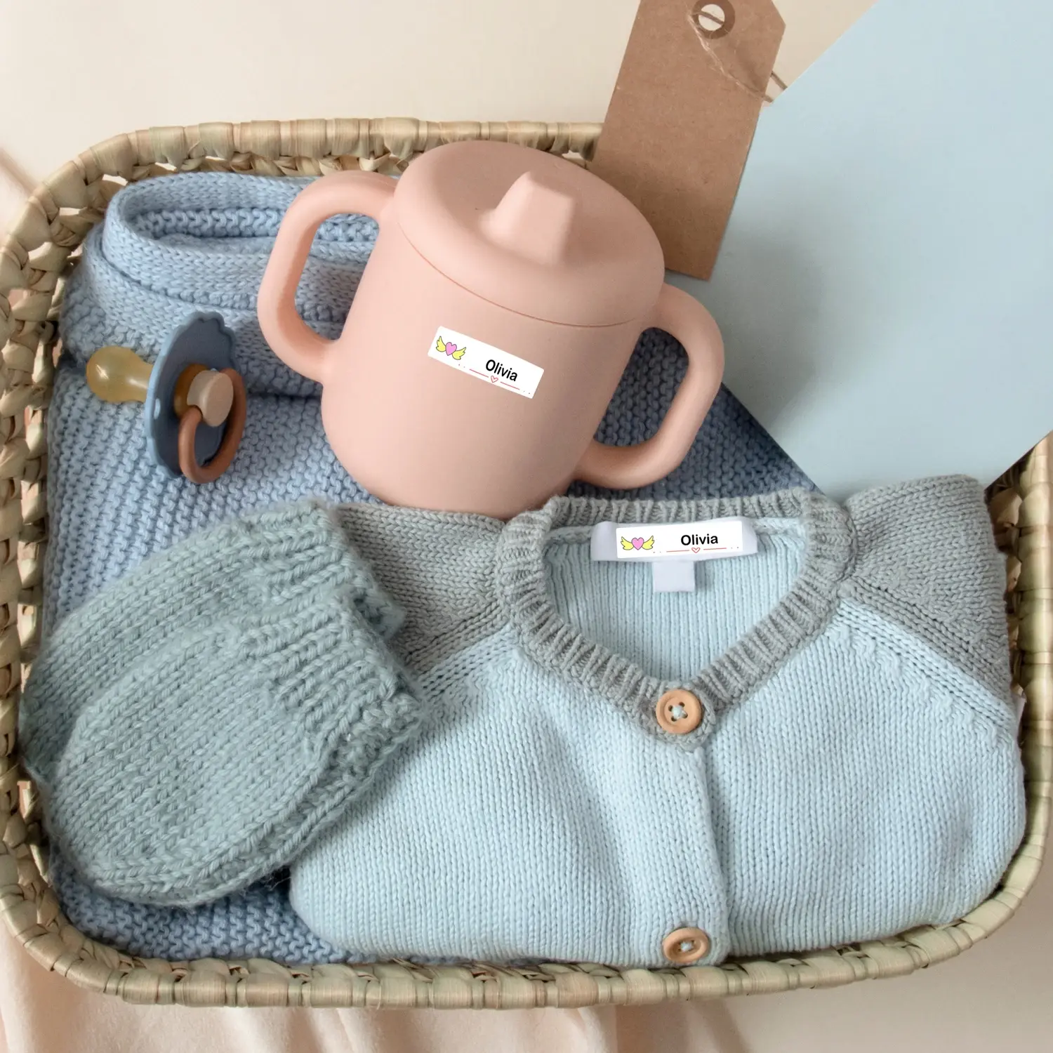 Personalized Waterproof Name Labels – Custom Rainbow Stickers & Tags