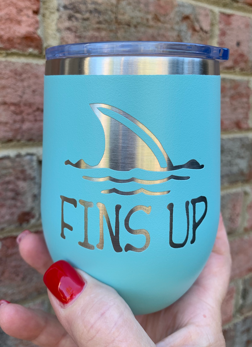 Fins Up Parrot Head Tumbler