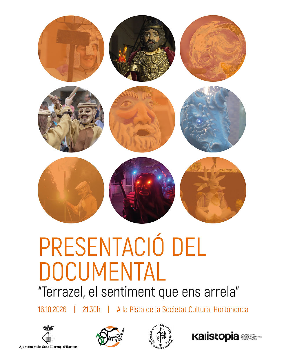 Cartell de la presentació del documental "Terrazel, el sentiment que ens arrela"