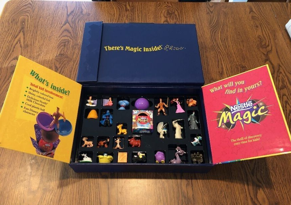 Box set of Nestlé Magic Ball toys