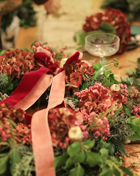 Luxury wreath workshop, Stamford