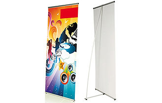 espositore L Banner, espositore in aluminio, espostore per pvc, espositore perbanner, espositoe per telo, pvc banner, pvc stampato, stampa banner, espositore fieristico