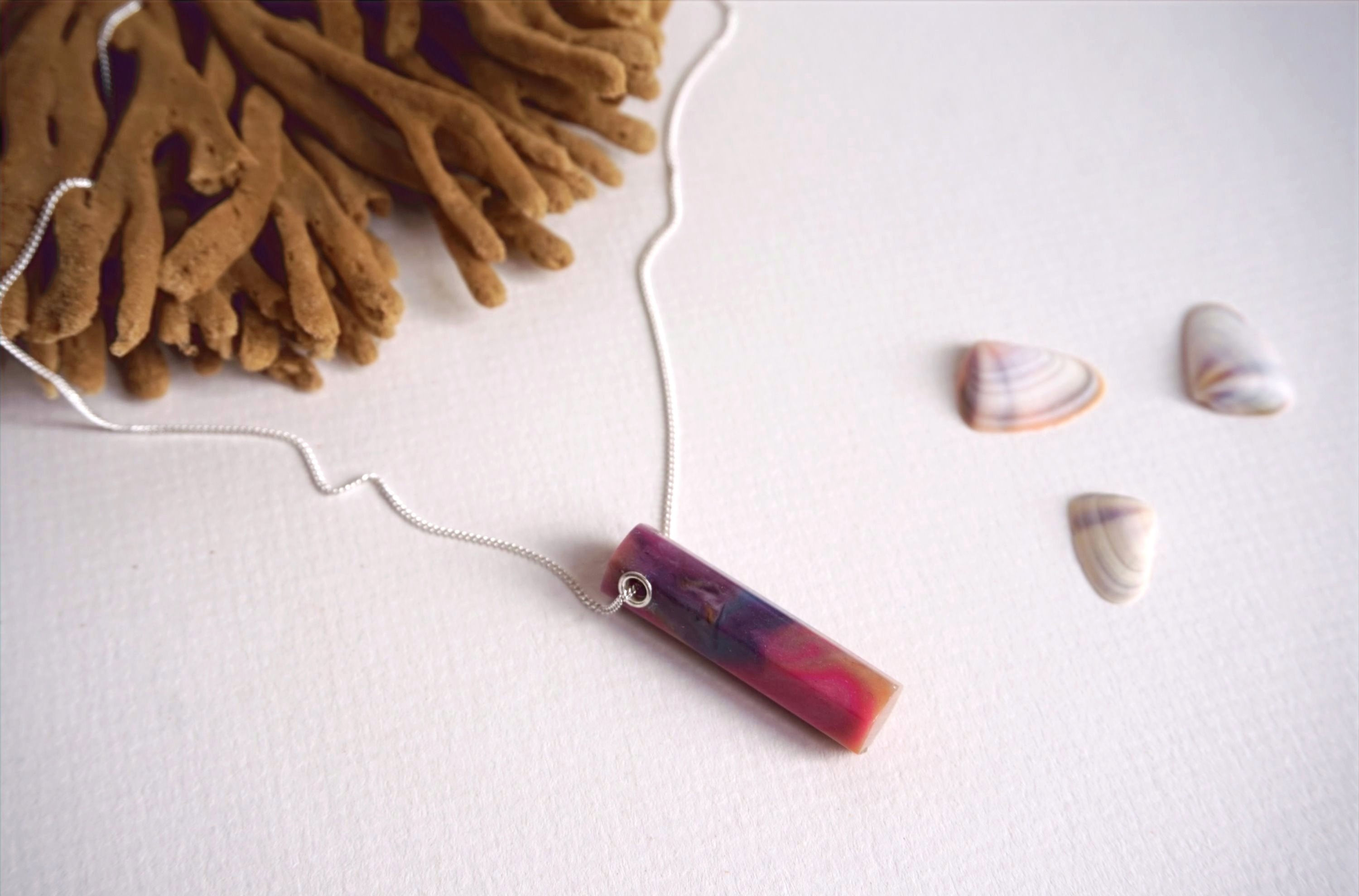 Sterling Silver & Resin necklace