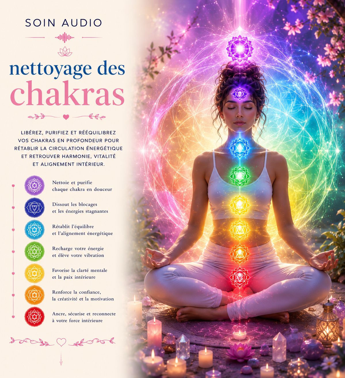 Soin audio : Nettoyage des chakras