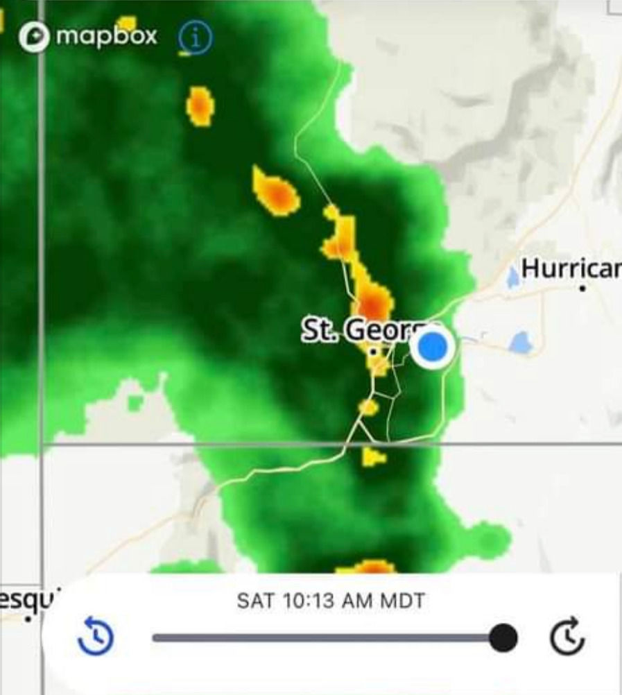 The weather map for the morning of 2021 Ironman 70.3 world Championship