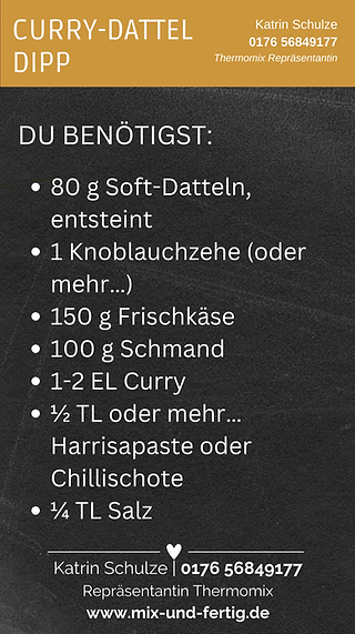 Curry Dattel Dipp Rezept Thermomix