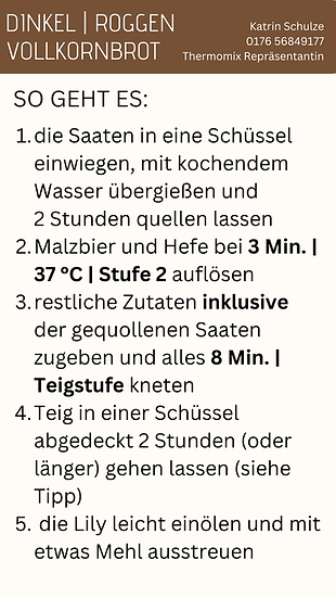 Dinkel Roggen Vollkorn Brot Sauerteig Rezept Thermomix