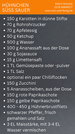Hühnchen in süss saurer Sosse mit Reis Thermomix Rezept