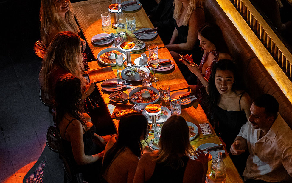 top view table group