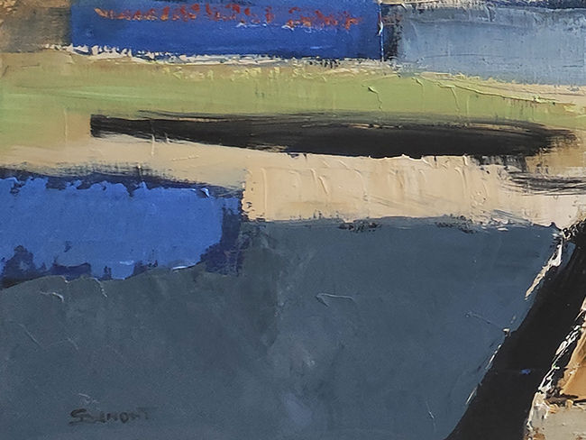 Miniature : extrait du tableau promenade abstraite paysage expressionniste