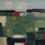 Lignes de terre, peinture abstraite de paysage de Sophie Dumont
