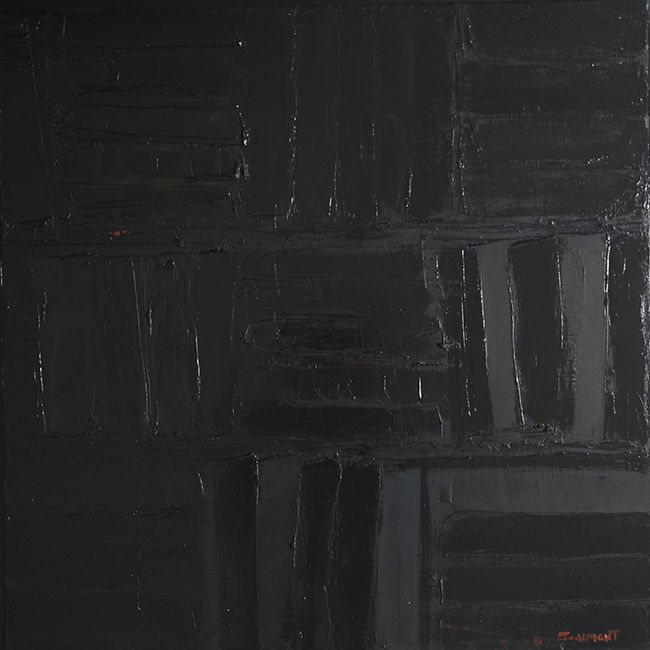 Thumbnail: Tableau Nocturne, monochrome noir de Sophie Dumont