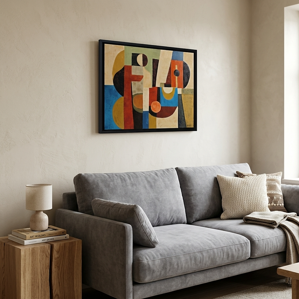 Thumbnail: Concerto cubistein situ, abstrait geometrique de Sophie Dumont