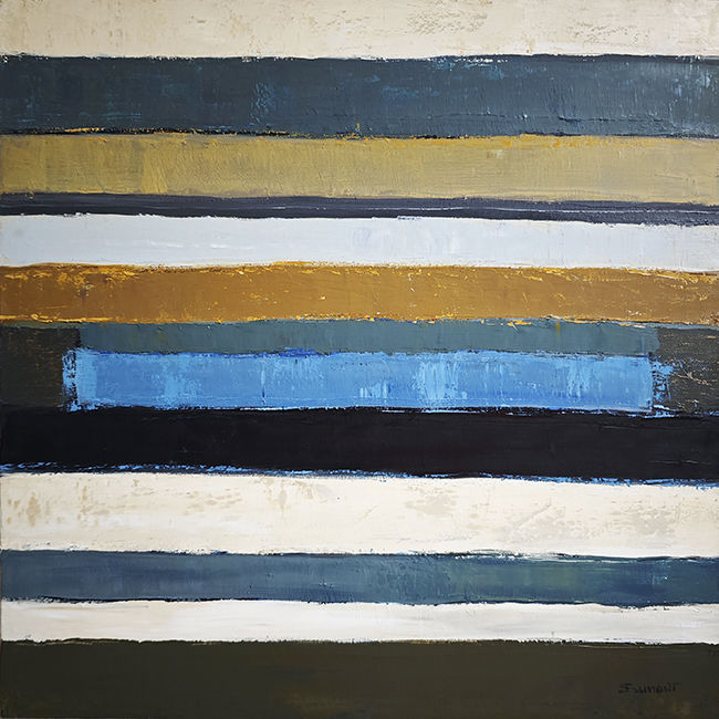 Temps mineral, tableau abstrait de Sophie Dumont