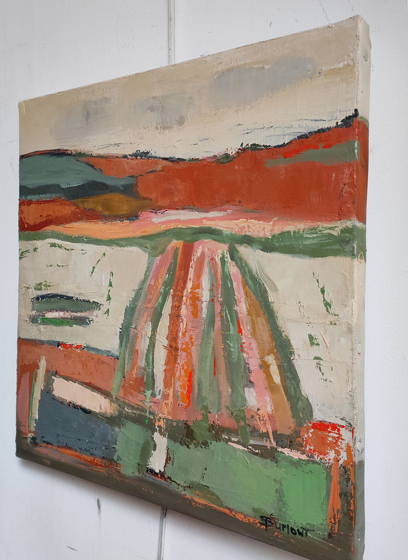 Miniature : Terres d'automne vu de côté, paysage abstrait de Sophie Dumont