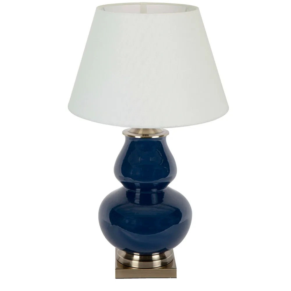Matisse Ceramic Table Lamp Base Midnight Blue