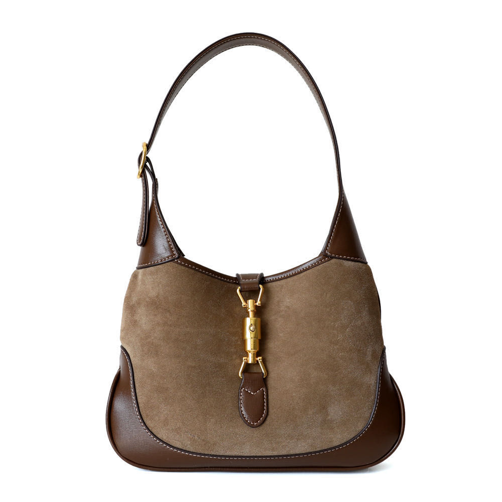 Suede hobo bag