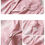 Thumbnail: Feather-printed pink short sleeves cotton pajama set