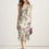 Thumbnail: French style floral-print silk dress